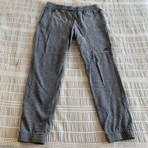 Men’s Adidas Joggers Gray Black 100% Cotton Size Large Athleisure Athletic
